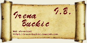 Irena Buckić vizit kartica
